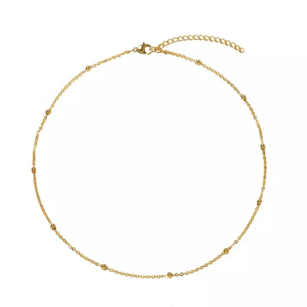 Pretty Bead & Chain Necklace - Picture 4 of 5